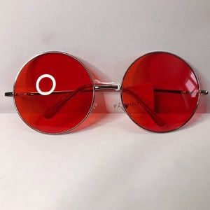 🆕 Red Round Lens Sunglasses